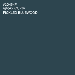#2D454F - Pickled Bluewood Color Image